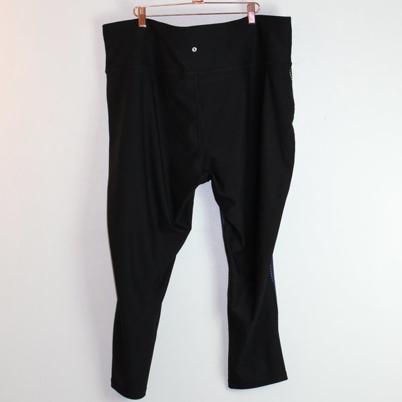 Xersion Activewear Pants Black Colored Polka Dots Size 3X - Picture 2 of 7